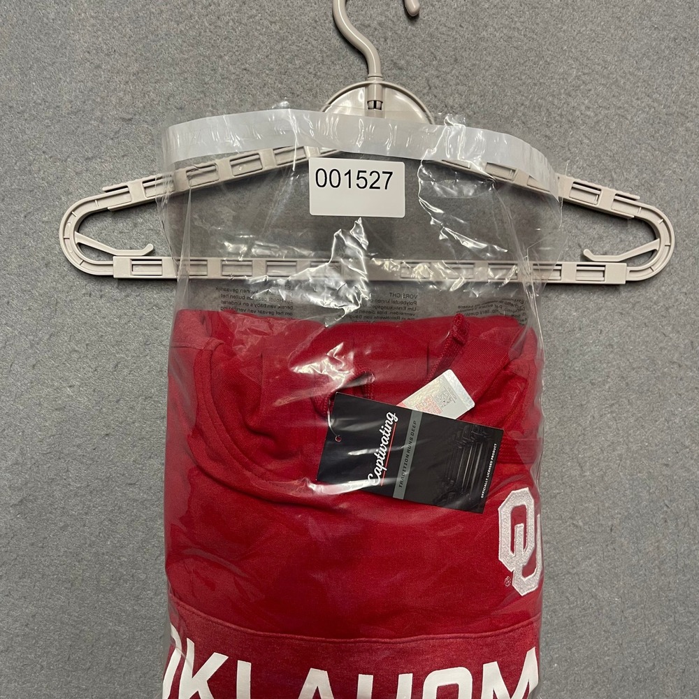 Oklahoma Sooners Hoodie Mens XXL 2XL Red Fleece Sweatshirt NCAA Fan Gear - Picture 9 of 10